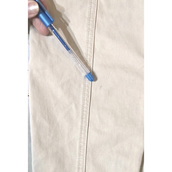 WHBM Skinny Cargo‎ Pants Women’s Phone Pockets Light Cream ($129) - Picture 11 of 15